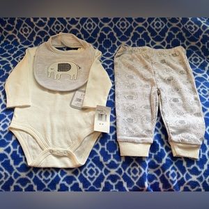 Rene Rofe Elephant Bodysuit Pants Set